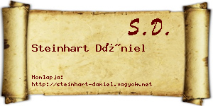 Steinhart Dániel névjegykártya